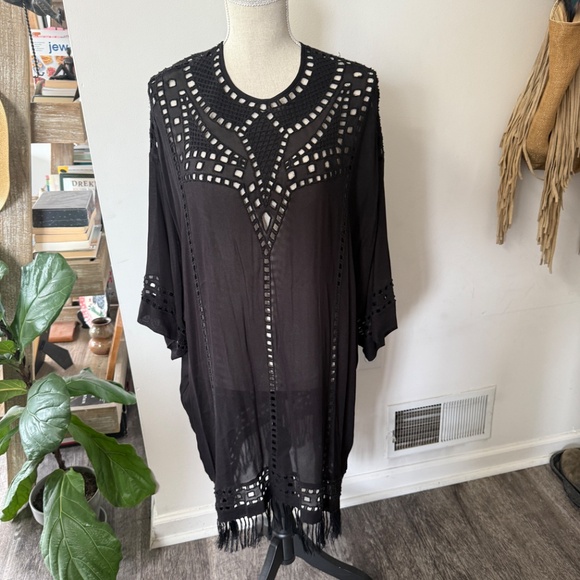 $580 ISABEL MARANT ETOILE Enery Embroidered Tunic Viscose Dress 38 / 6 - Picture 6 of 6